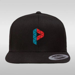 2025 Black Flatbill Snapback Cap (Embroidered)
